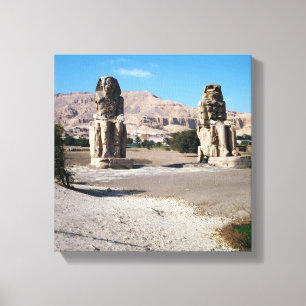 Colossina av Memnon, statyer av Amenhotep Canvastryck