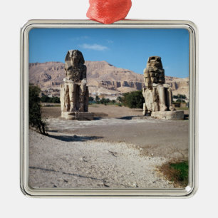 Colossina av Memnon, statyer av Amenhotep Julgransprydnad Metall