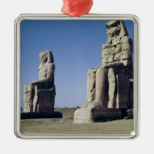 Colossina av Memnon, statyer av Amenhotep Julgransprydnad Metall