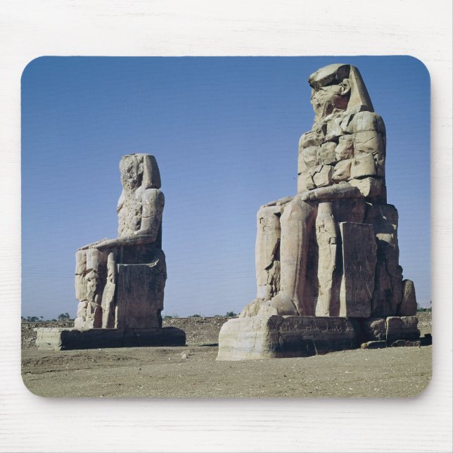 Colossina av Memnon, statyer av Amenhotep Musmatta (Framsidan)