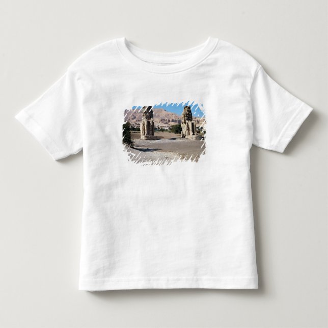 Colossina av Memnon, statyer av Amenhotep Tee Shirt (Framsida)