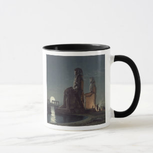Colossina av Memnon, Thebes, en av 24 illustrat Mugg