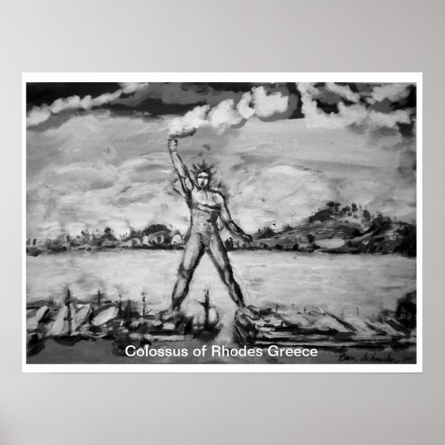 Colossus of Rhodes Greece av Ben Schneider Poster (Framsidan)