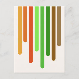 Colour Drips (Autumn) Vykort