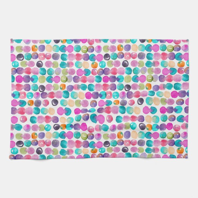 Colour Pop Watercolor – Fun Gift for Creatives Kökshandduk (Horisontell)