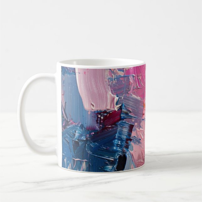 Colour Rush Abstract Oil Paint III Mug Kaffemugg (Vänster)