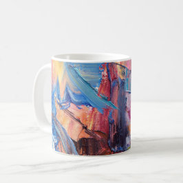 Colour Rush Abstract Oil Paint Mug Kaffemugg
