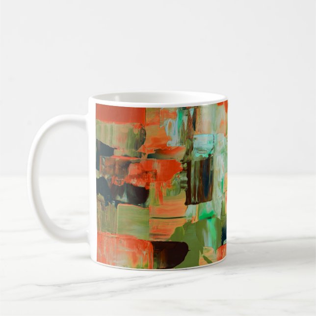 Colour Rush Abstract Oil Paint V Mug Kaffemugg (Vänster)