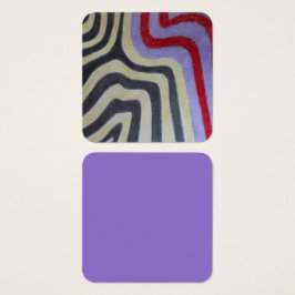 Coloured Waves Profile Card Fyrkantigt Visitkort