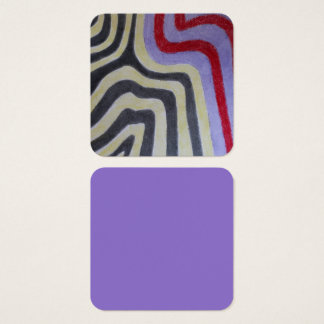 Coloured Waves Profile Card Fyrkantigt Visitkort