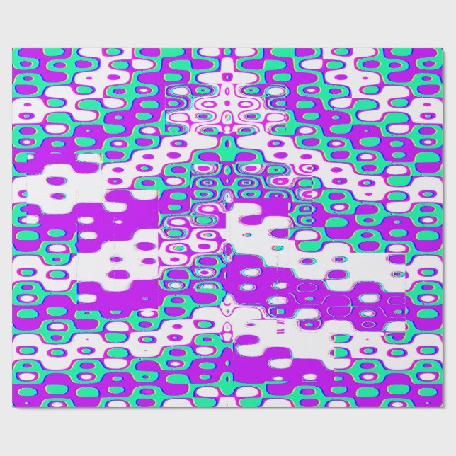 Colourful Bauhaus Geometric Pattern  Presentpapper (Platt)