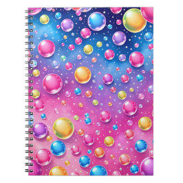 Colourful bubble notebook  anteckningsbok