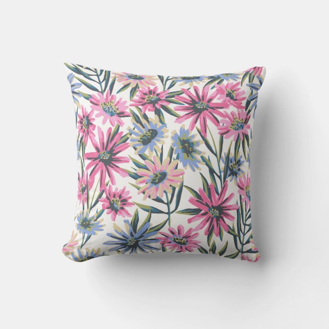 Colourful decorative vibrant style  kudde (Framsida)