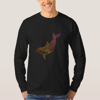 Colourful dolphin  beautiful mandala animal Caribb T Shirt