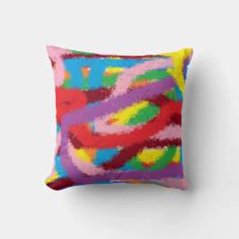 Colourful drawn pillow for Childreen's room Kudde