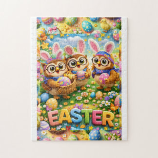 Colourful Easter celebration puzzle Pussel