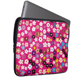 Colourful multicolour floral pattern  laptop fodral