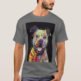 Colourful Pit Bulls pitbull lover T Shirt