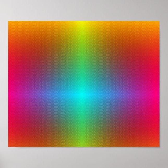 colourful poster design features a vibrant rainbow (Framsidan)