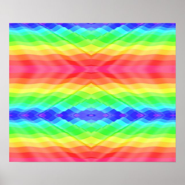 colourful poster design features a vibrant rainbow (Framsidan)