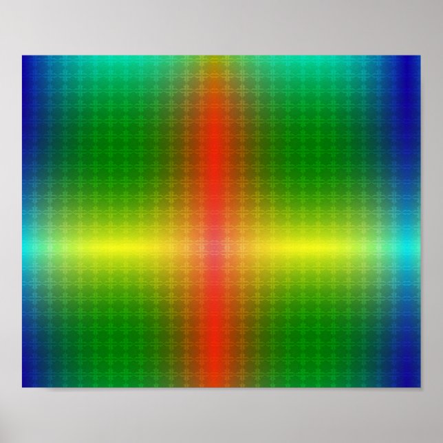 colourful poster design features a vibrant rainbow (Framsidan)