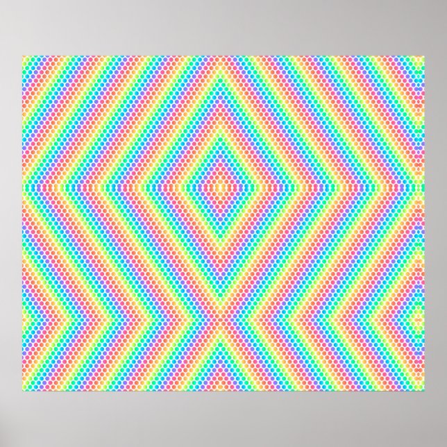 colourful poster design features a vibrant rainbow (Framsidan)