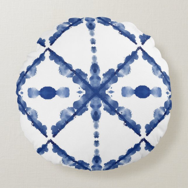 Colourful Round Pillow Rund Kudde (Framsidan)