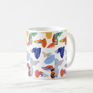 Colourful Whimsical Fish – Cute Aesthetic Mug Gift Kaffemugg