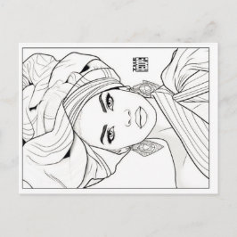 Colouring Post Card | Queen Diaspora Helg Vykort