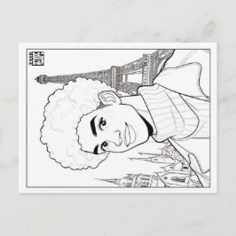 Colouring Post Card | Spring 18 Helg Vykort