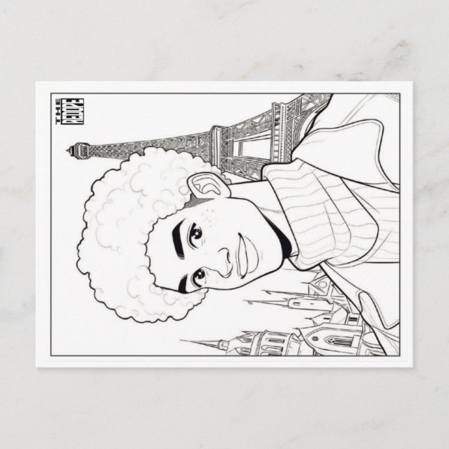 Colouring Post Card | Spring 18 Helg Vykort (Framsida)