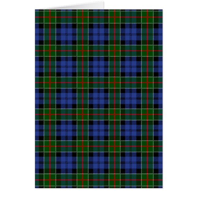 Colquhoun Family Tartan Play Hälsningskort (Framsidan)