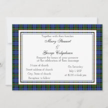 Colquhoun Scottish Wedding bjudande