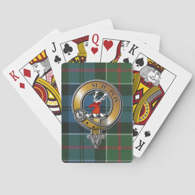 Colquhoun Tartan & Badge Casinokort (Baksidan)