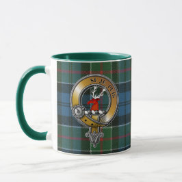 Colquhoun Tartan & Badge Mugg