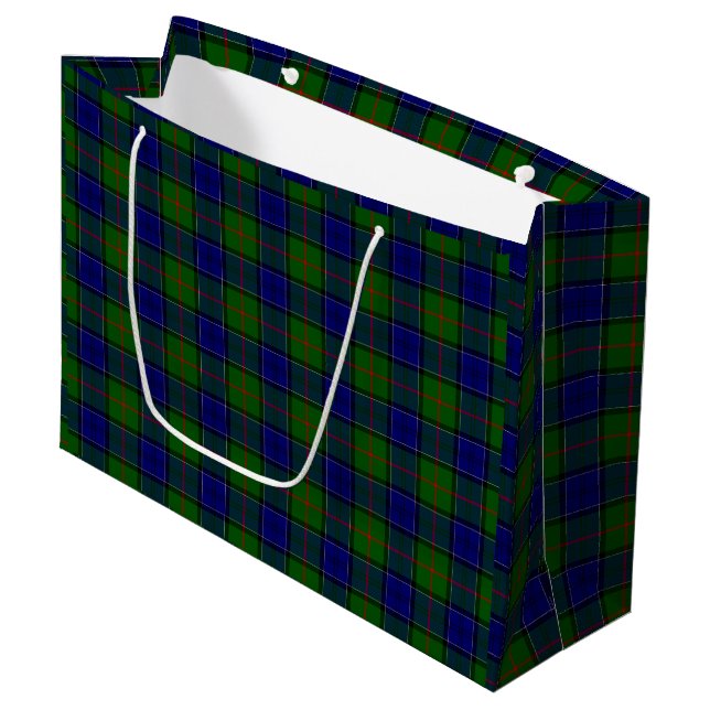 Colquhoun tartan blue grönt plaid (Framsidan Vinklad)