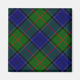 Colquhoun tartan blue grönt plaid magnet
