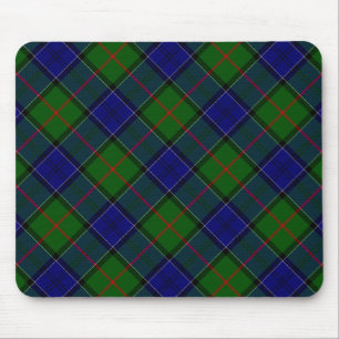 Colquhoun tartan blue grönt plaid musmatta