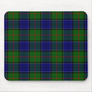 Colquhoun tartan blue grönt plaid musmatta