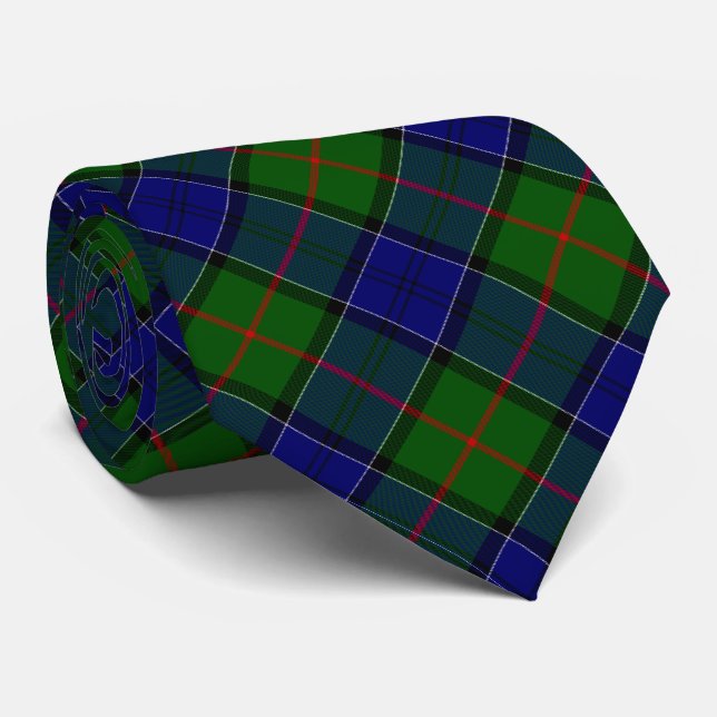 Colquhoun tartan blue grönt plaid slips (Rullad)