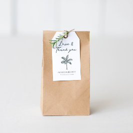 Colsible Handflatan Träd Bachelorette Presentetikett