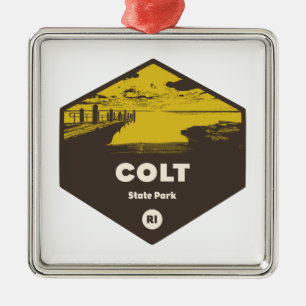 Colt State Park Rhode island Julgransprydnad Metall