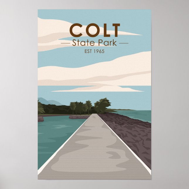 Colt State Park Rhode Island Vintage  Poster (Framsidan)