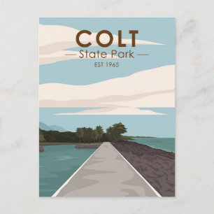 Colt State Park Rhode island Vintage Vykort