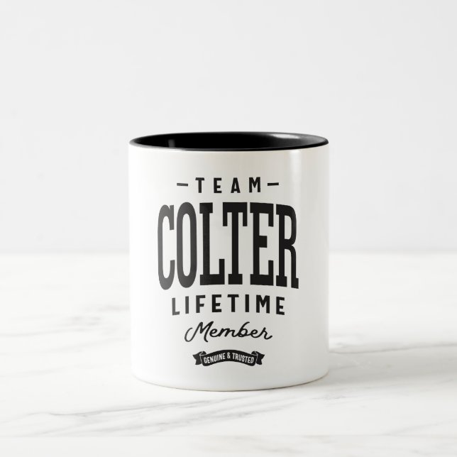 Colter Life-time Member Personlig Namn Colter Två-Tonad Mugg (Center)
