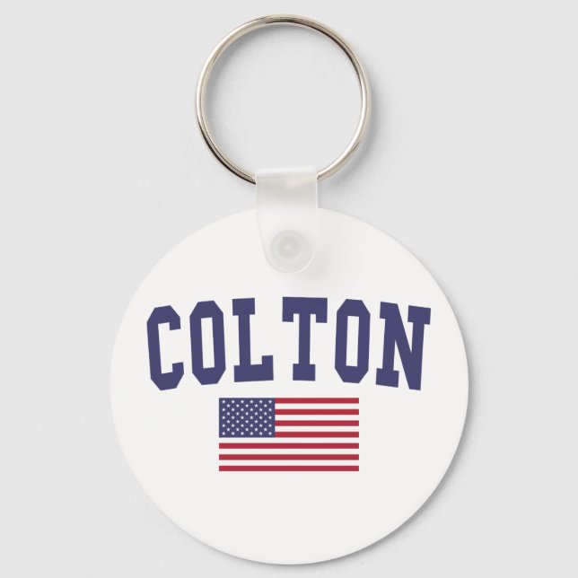 Colton US Flagga Nyckelring (Framsida)