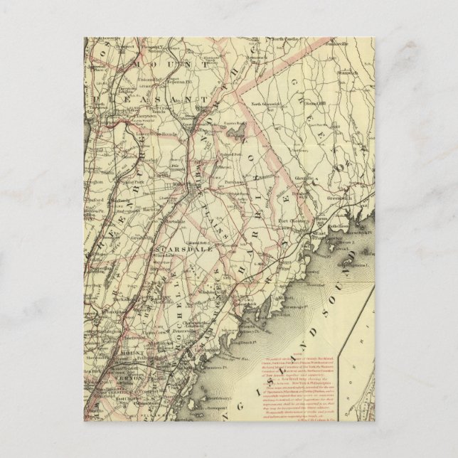 Coltons kör- och hjulande Karta i USA 2 Vykort (Framsida)