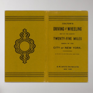 Coltons kör- och hjulande Karta i USA 3 Poster