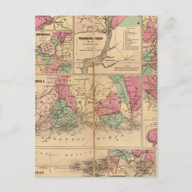 Coltons planer på amerikanska Harbors Vykort (Framsida)