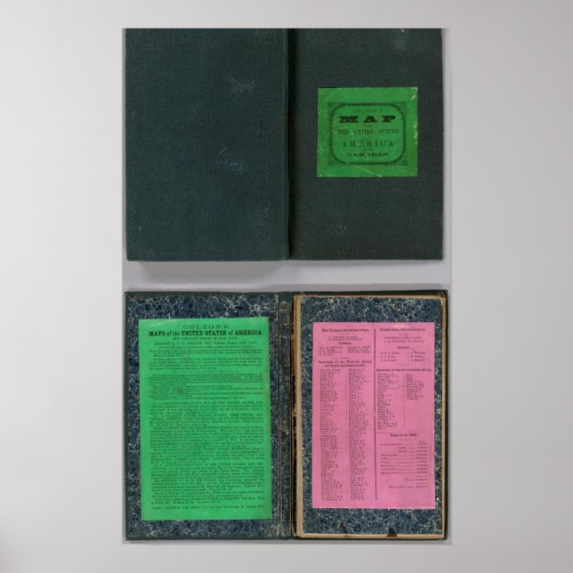 Coltons Railroad and County Karta, Förenade Stater Poster (Framsidan)